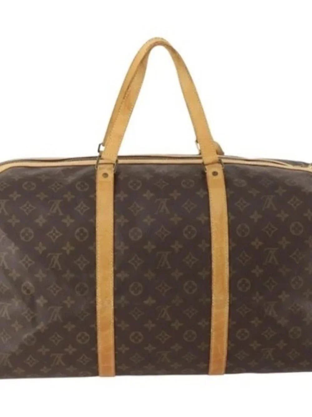 LOUIS VUITTON Monogram Sac Souple 55 Boston Bag M41622 LV Auth bs34380